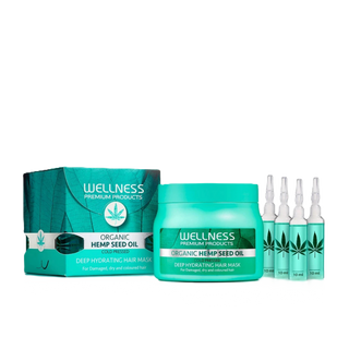 WELLNESS PREMIUM PRODUCTS Hemp Seed HYDRATION MASK & AMPOULE TREATMENT
