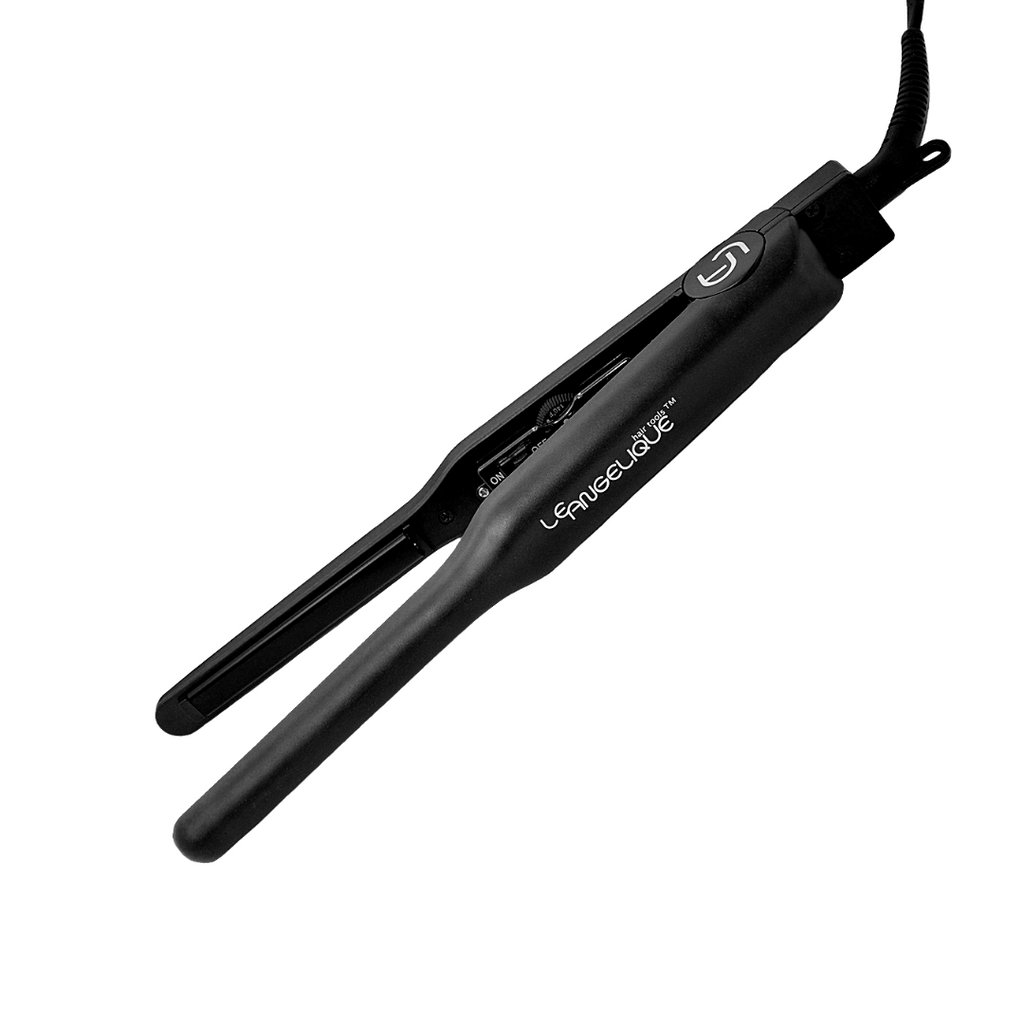 1 4 inch thin hair straightener for styling short hair Le Angelique Hair Tools