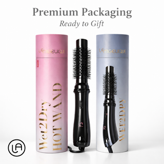 Wet2Dry Hot Wand Round Brush Blow Dryer | 2-in-1 Volumizing Hair Styler | Le Angelique