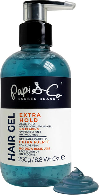 Papi & Co. Extra Hold Hair Gel | Alcohol-Free Styling Gel for Men