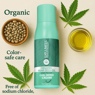 Wellness Hemp Seed Curl Defining Cream | Frizz Control & Flexible Hold 500ml