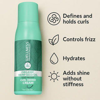 Wellness Hemp Seed Curl Defining Cream | Frizz Control & Flexible Hold 500ml