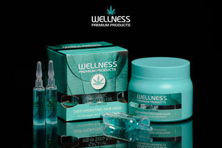Wellness Hydration Hair Mask & Ampoule Treatment | 500ml + 4 Ampoules
