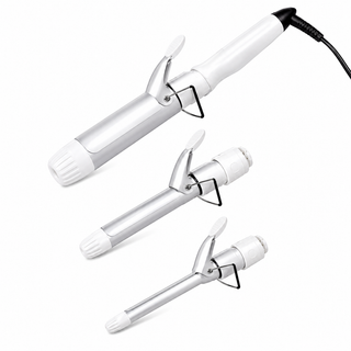 3-in-1 Interchangeable Curling Iron Set | Ceramic & Titanium Curling Wand | Le Angelique