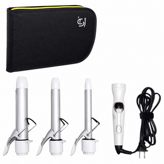 3-in-1 Interchangeable Curling Iron Set | Ceramic & Titanium Curling Wand | Le Angelique
