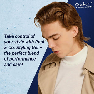 Papi & Co. Extra Hold Hair Gel | Alcohol-Free Styling Gel for Men