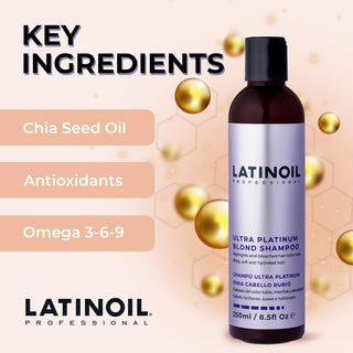 Latinoil Chia Blonde Shampoo for Color-Treated Hair