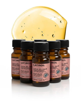 Latinoil Chia Hair Treatment – Travel Pack • 6 × 12 ml (0.4 fl oz each)