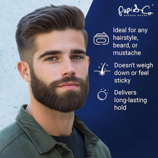 Papi & Co. Strong Mud Paste | Ultra Hold Matte Hair Styling 3.5 oz