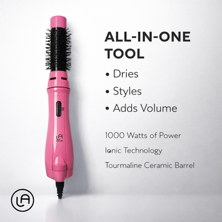 Wet2Dry Hot Wand Round Brush Blow Dryer | 2-in-1 Volumizing Hair Styler | Le Angelique