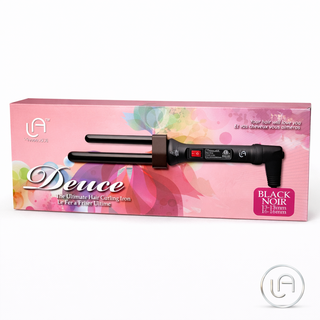 Deuce Double Barrel Curling Iron | Dual Barrel Ceramic Hair Waver | Le Angelique