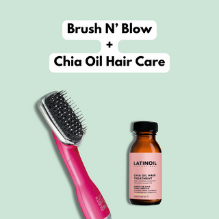 Brush N' Blow & Chia Oil Hair Care Bundle