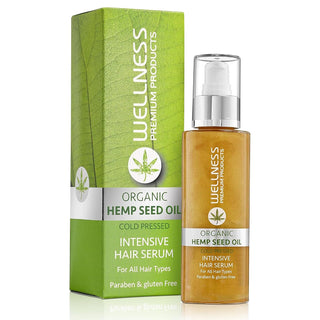 Wellness Hemp Seed Oil Hair Serum | Heat Protectant & Anti-Frizz 100ml