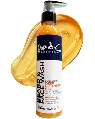Papi & Co. Beard & Face Wash | Deep Cleansing Gel for Men