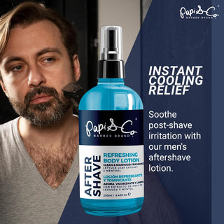 Papi & Co. Refreshing After Shave Lotion | Cooling Post-Shave Care for Men