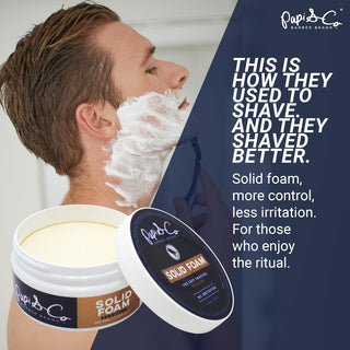 Papi & Co. Solid Shaving Foam | Moisturizing Shave for Men