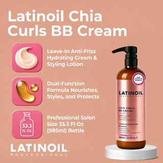 Latinoil Curl Defining BB Cream | Anti-Frizz Leave-In Curl Cream