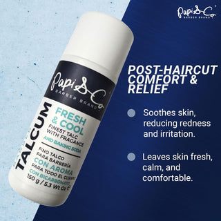 Papi & Co. Professional Barber Talc | Men's Talcum Powder