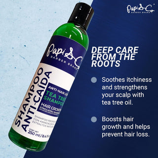 Papi & Co. Revitalizing Tea Tree Shampoo | Scalp Care for Thinning Hair