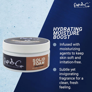 Papi & Co. Solid Shaving Foam | Moisturizing Shave for Men