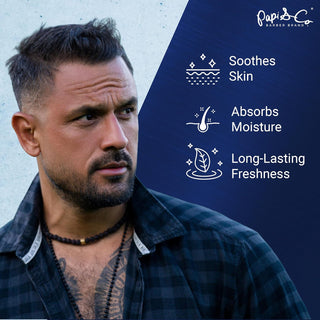 Papi & Co. Professional Barber Talc | Men's Talcum Powder