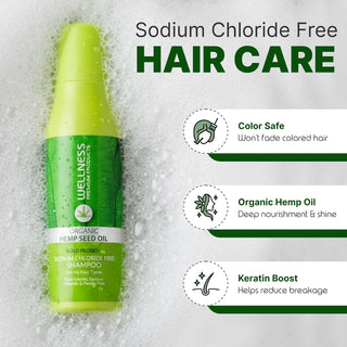 Wellness Hemp Seed Oil Shampoo | Strengthening & Clarifying