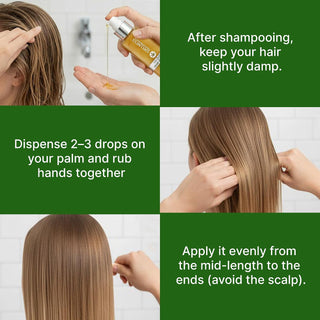 Wellness Hemp Seed Oil Hair Serum | Heat Protectant & Anti-Frizz 100ml
