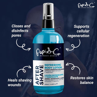 Papi & Co. Refreshing After Shave Lotion | Cooling Post-Shave Care for Men