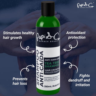 Papi & Co. Revitalizing Tea Tree Shampoo | Scalp Care for Thinning Hair