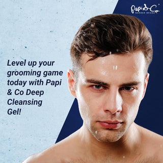 Papi & Co. Beard & Face Wash | Deep Cleansing Gel for Men