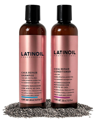 Latinoil Chia Repair Shampoo & Conditioner Set | Color-Safe Hair Care Duo
