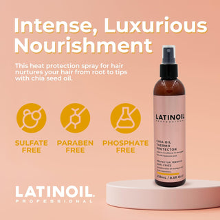 Latinoil Chia Oil Thermo Protector | Heat Protectant & Leave-In Conditioner Spray