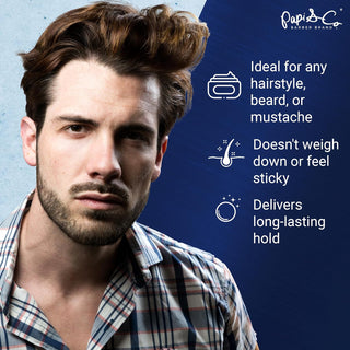 Papi & Co. Matte Pomade | High Hold Water-Based Pomade for Men