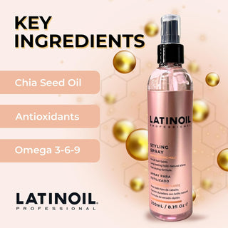 Latinoil Chia Professional Styling Spray | Frizz Control & Shine