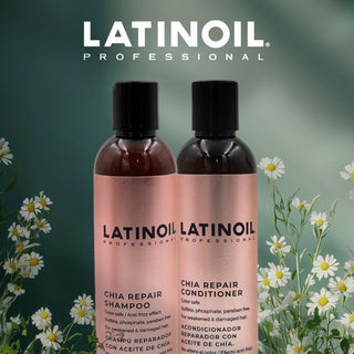 Latinoil Chia Repair Shampoo & Conditioner Set | Color-Safe Hair Care Duo