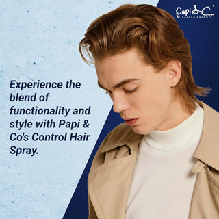 Papi & Co. Control Hair Spray | Long-Lasting Hold for Men