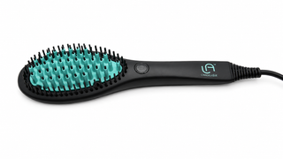 Ceramic Hot Brush Hair Straightener | Anti-Frizz Styling Brush | Le Angelique
