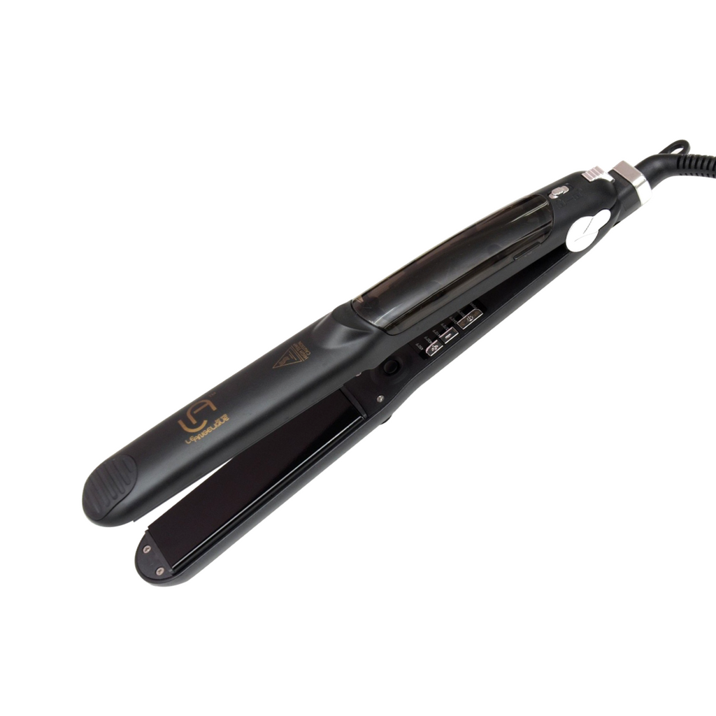 Steam styler top hair iron straightener