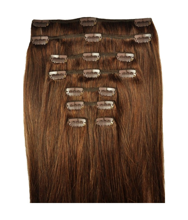 Hair Extensions - Bare #8 Medium Brown - Le Angelique