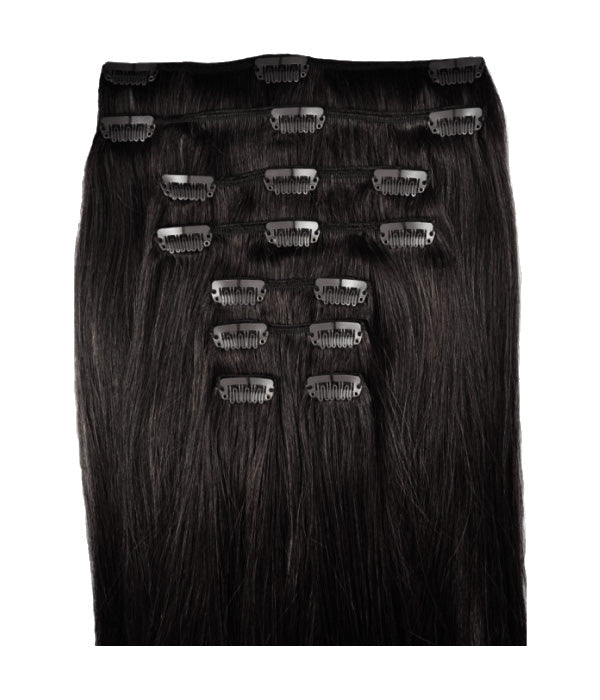 Hair Extensions - Ebony #1 Blackest Black - Le Angelique